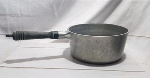 Vintage Household Institute Aluminum 2 Qt Saucepan Pot Wooden Handle - Picture 1 of 6