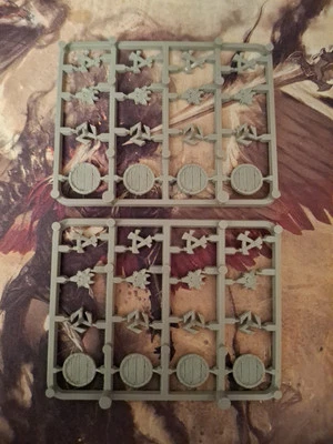 2x SKAVEN SHIELD SPRUE EMBLEM Clan Verminus Skaven Ratmen Warhammer OOP GW AoS - Image 1 of 3