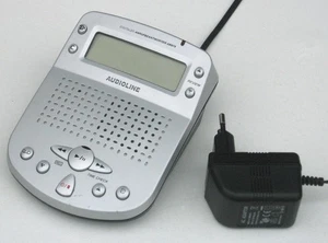Audioline AB 878 ▪ Anrufbeantworter digital, silber, LC-Display, CLIP, AB - Bild 1 von 3