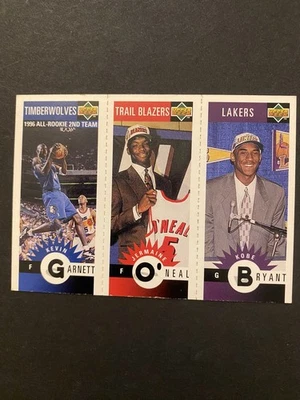 Kobe Bryant 1996-97 Upper Deck Kevin Garnett Jermaine O’Neal Collectors Choice - Image 1 of 4