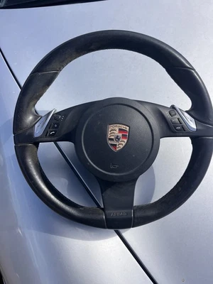 Porsche Cayenne Panamera 911 Boxster Steering Wheel Complete - Image 1 of 4