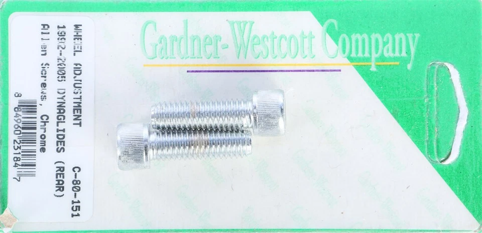 GARDNERWESTCOTT C-80-151 REAR WHEEL ADJUSTMENT BOLTS 92-06 DYNA MODELS REAR - Imagem 1 de 1