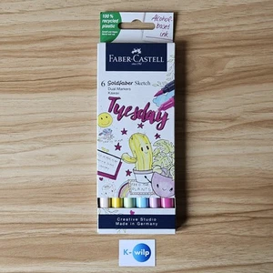 Faber-Castell Goldfaber Sketch Dual Markers Kawaii 6 Pens NEW 16 48 11 - Picture 1 of 24