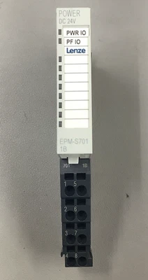 Lenze EPM-S701.1B System 1000 I/O Module 24VDC 10A (B246) - Image 1 of 4