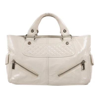 CELINE SHW Boogie Handbag Calfskin Leather White - Image 1 of 4