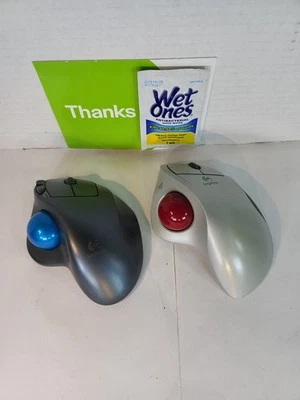 2 Mouse a ruota Logitech senza fili TrackMan T-RA18+M570 senza ricevitore  - Immagine 1 di 4