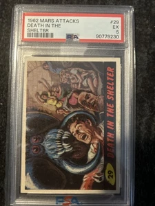 1962 Mars Attacks #29 Death in the Shelter PSA  GRADED 5 EX - Picture 1 of 2