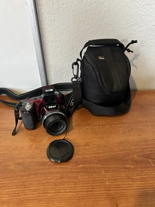 Nikon COOLPIX L830 16MP Digital Camera 34x Zoom Red -Flip LCD - Works Great! - Picture 1 of 6