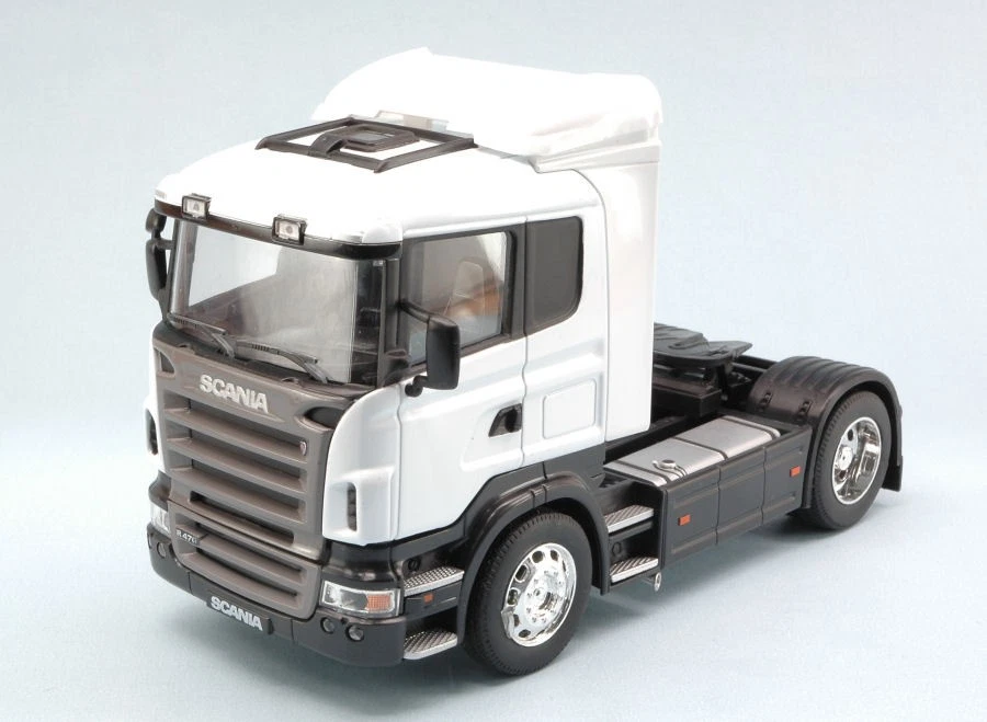 Modellino camion scala 1:32 SCANIA R470 WHITE diecast modellismo statico - Immagine 1 di 1
