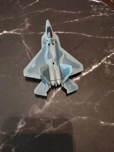 MAISTO Raptor 01 ED 2001 DIE-CAST JET PLANE pre-owned blue camouflage - Picture 1 of 6