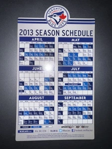 2013 Toronto Blue Jays MLB Baseball Magnet Spielplan - Bild 1 von 1