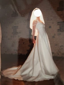 Caroline Castigliano Designer Wedding Dress and Veil. Ivory. Size 14 - Picture 1 of 9