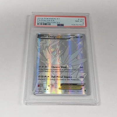 Pokemon TCG Dialga EX Card Phantom Forces Secret Rare 122/119 PSA 8 - Image 1 of 4
