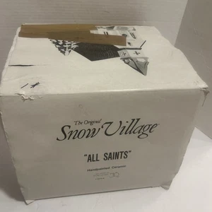 Department 56 SNOW VILLAGE "All Saints" Church/Chapel #50709. Hand painted!! - Picture 1 of 8