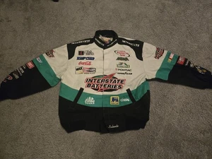 Giacca NASCAR Vintage Uomo Xxl Jeff Hamilton Interstate Racing Bobby Labonte  - Foto 1 di 8