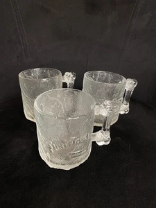 3 Stück McDonalds RocDonald's Flintstones Treemendous Glas Becher 1993 Vintage - Bild 1 von 3