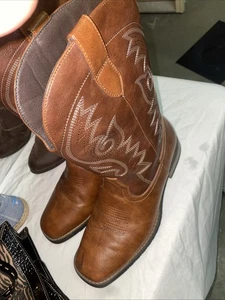 NWOT 10.5 VodVob Leather Cowboy Boots - Picture 1 of 5