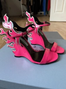 Prada Flame Wedge Sandal - Picture 1 of 7