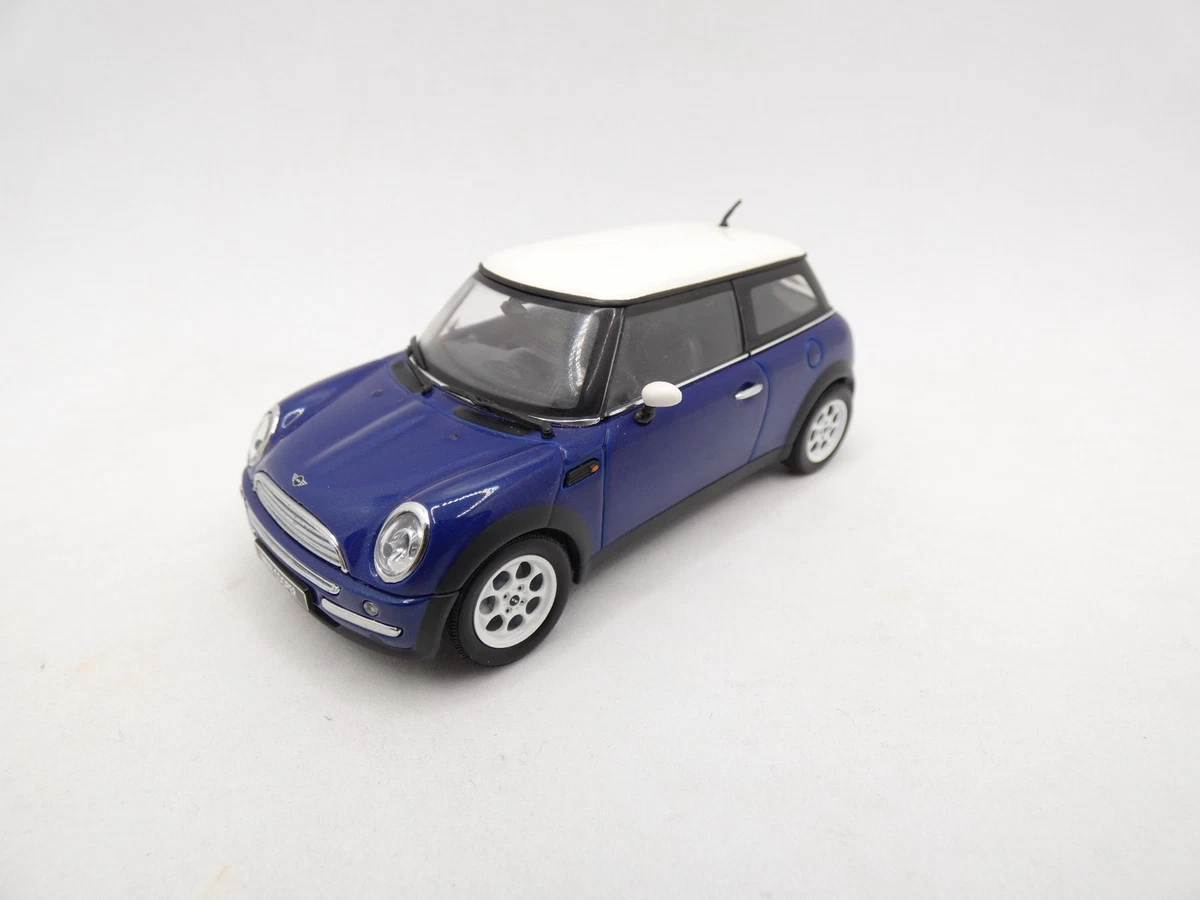 Mini Cooper Bleue Toit Noir 1/43 - Modèle Réduit Voiture Collection Cararama - 10