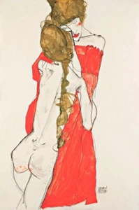 Madre e figlia, poster stampa artistica 14" x 11" 2474 - Foto 1 di 1