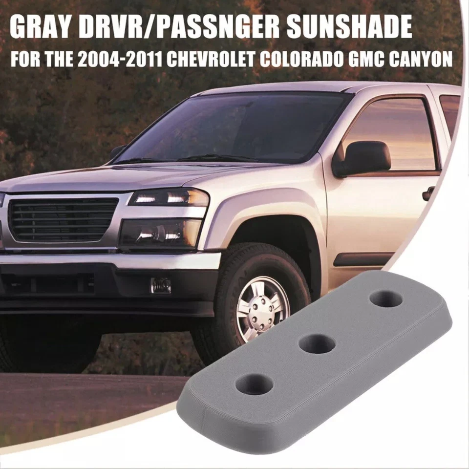 2004-2011 CHEVROLET COLORADO GMC CANYON SUN VISOR REPLACEMENT GRAY DRVR/PASSNGR - Imagem 1 de 4