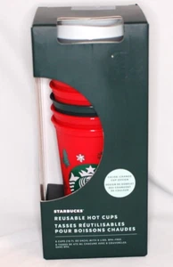 Starbucks Christmas Holiday 2022 Reusable Color Changing Hot Cup - 6 Cups 16oz - Picture 1 of 6