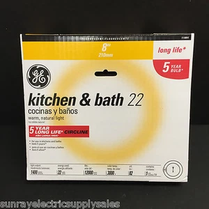 Lámpara fluorescente GE Lighting FC8T9/KB Circline 8" 22W 3000K luz natural cálida - Imagen 1 de 1