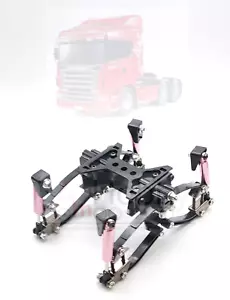 Tamiya Scania R620 1/14 Scale Truck, Assembled Rear Pendulum Suspension Set-up - Picture 1 of 7