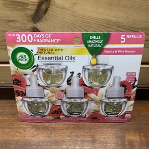 Air Wick Scented Oil Refill - Vanilla & Pink Papaya - 3.38 fl oz/5pk - Picture 1 of 2