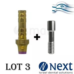 LOTx3 Straight Temporary Abutment MIS C1 V3 SP Fit Non SECHSKANT 2m breit - Bild 1 von 1