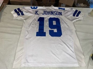 Keyshawn Johnson El Salvador Reebok Dallas Cowboys Authentic Jersey Mens 52 Sewn - Picture 1 of 11