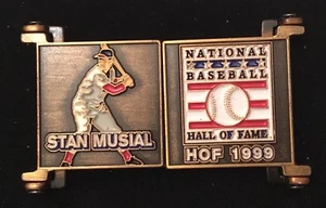 Stan Musial Hall of Fame Stats Door Pin Cardinals - Picture 1 of 2