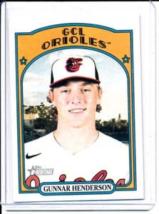 2021 TOPPS HERITAGE MINOR LG. ROOKIE - #85 GUNNAR HENDERSON - BALTIMORE ORIOLES. - Bild 1 von 1