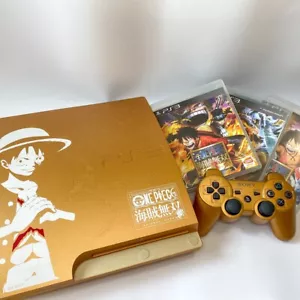 Sony PlayStation 3 PS3 One Piece Kaizoku Musou Gold Edition Console w/3 games - Picture 1 of 14