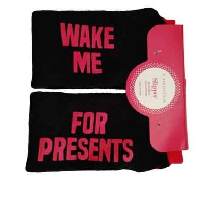 Женские рождественские носки Charter Club размер 6–10 Wake Me для подарков - Изображение 1 из 3