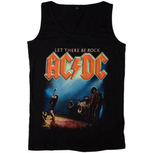 Camiseta sin mangas negra para mujer AC/DC Let There Be Rock - Imagen 1 de 4
