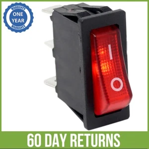Zing Ear ZE-235L Replacement Lighted Rocker Switch On Off SPST Snap-in 3 Prong - Picture 1 of 6