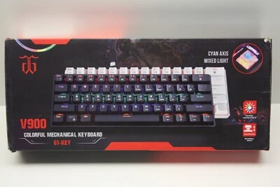 Kabelgebundene Gaming-Tastatur Rainbow Mini 61Key 60% echt mechanisch für PS4-PC - Bild 1 von 2