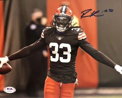 Фотография Ронни Харрисона с автографом Cleveland Browns 8x10 PSA/DNA - Изображение 1 из 2