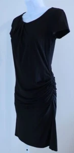 THEORY Woman's Black Short Sleeve Sheath Dress Sz SP - Picture 1 of 8