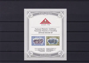 south africa national philatelic exhibition 1979 mounted mint sheet ref r14319 - Picture 1 of 1