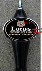 Custom Personalized Beer Tap Handle knob tapper Man Cave Lions ADD TEXT! - Picture 1 of 1