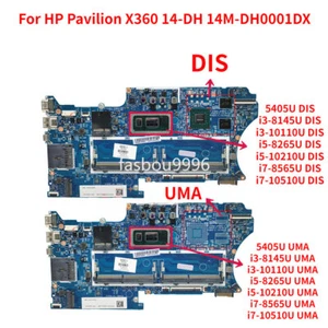 For HP Pavilion X360 14-DH 14M-DH0001DX Motherboard 18742-1 5405U i3 i5 i7 CPU - Picture 1 of 4