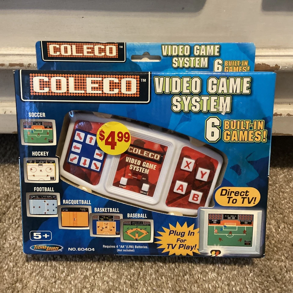 Coleco Direct to TV Video Game System 6 Games in 1