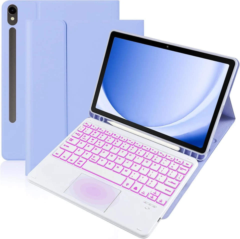 Touchpad Keyboard Case For Samsung Galaxy Tab S10 Lite S10 S9 FE 10.9 S9 S8 S7 - Image 1 of 4