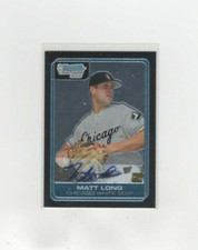 2006 Bowman Draft Chrome Draft Picks Matt Long #DP83 Auto