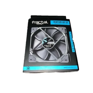 B/NEW Fractal Design Venturi HF-12 Black Case Fan FD-Fan-Vent Venturi HP-12 PWM - Picture 1 of 2