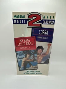 Martial Arts 2 Movie Classics— My Name Called Bruce/Cobra (VHS, 1999) Brand New - Picture 1 of 6