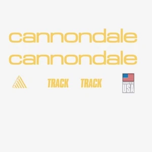 Cannondale Rastrear bicycle Marco Pegatinas - decals: Dorado N.41 - Imagen 1 de 1