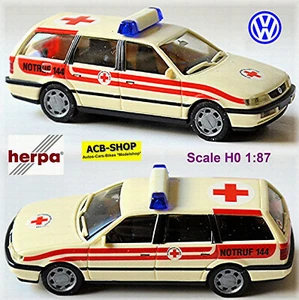 VW Passat III Variant Örk Llamada 144 Ambulancia Austria 1993-96 1:87 Herpa - Imagen 1 de 7